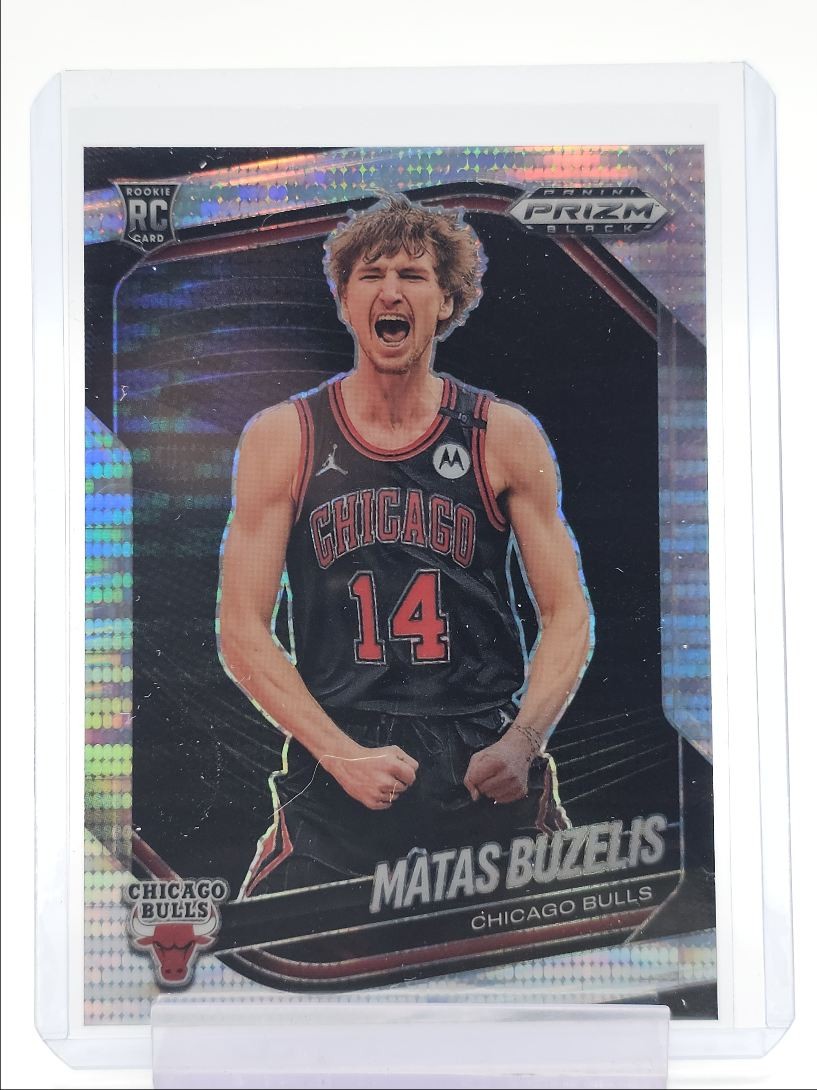 MATAS BUZELIS 2024-25 PANINI PRIZM BLACK ROOKIE PULSAR BULLS #41 RC Q6846