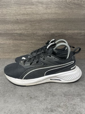 PUMA Scorch Runner Shoes Kids Size 4.5 Black White Athletic Trainer