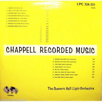 The Queen's Hall Light Orchestra - Chappell Recorded Music