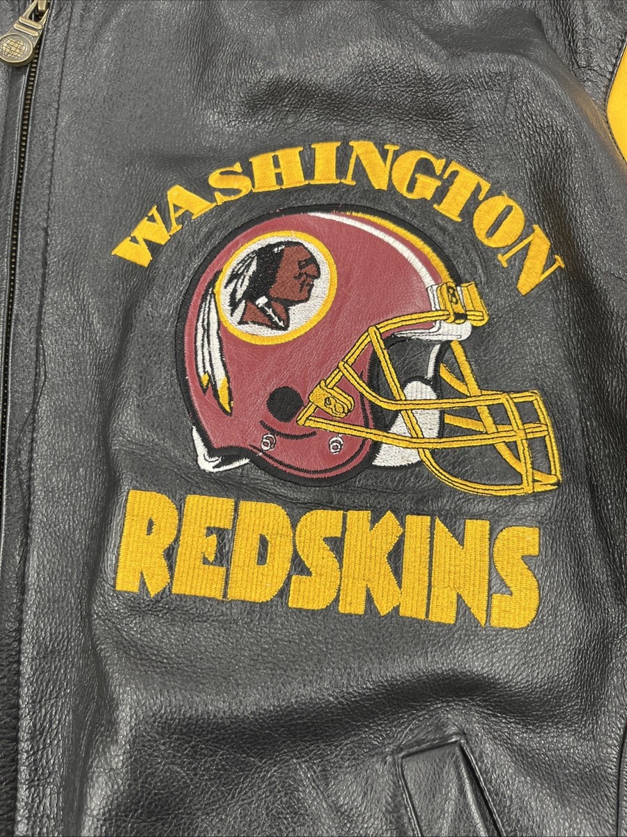 Washington Redskins 記念バックル Washington Redskins Carl Banks Wilson's Leather Jacket Vintage