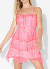 NEW Wild Fable Women's Knit Chiffon Mini A-Line Dress Size Large
