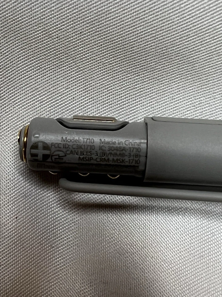 Microsoft Surface Silver Pen Stylet Surface 3 Pro 3 & 4 Stylus 1710 - Image 3 of 3