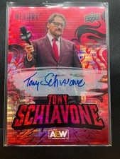 2024 AEW Allure Tony Schiavone RED PULSAR AUTO Upper Deck Trading Card #93985