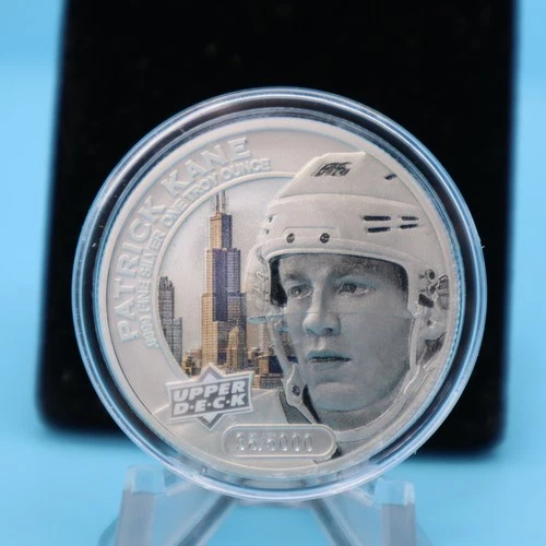New ListingPATRICK KANE 2017 Cook Islands Upper Deck Hockey 1 Troy Oz .999 Silver Coin