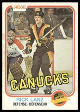 1981-82 O-Pee-Chee #338 Rick Lanz RC Vancouver Canucks