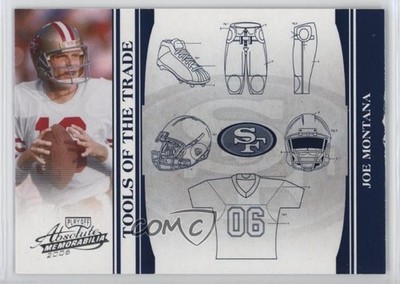 2006 Playoff Absolute Memorabilia Tools of the Trade Blue 31/75 Joe Montana 0rd2