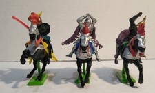 3 - VTG 1971 Britains LTD Detail Toy Soldier Knight Riding Horse On Metal Stand