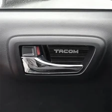 4pcs Black Metal Interior Door Handle Trim Stickers For 2016-2023 Toyota Tacoma