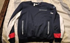 Puma Bmw Motorsport Colorblock Pullover Sweatshirt Navy White Red Logo M
