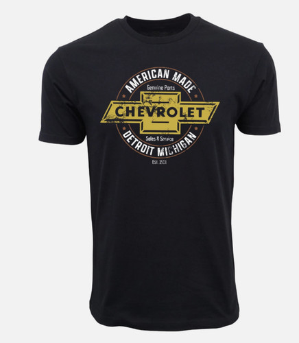 GM CHEVROLET OFFICIAL LICENSED PRODUCT DETROIT MICHIGAN T SHIRT