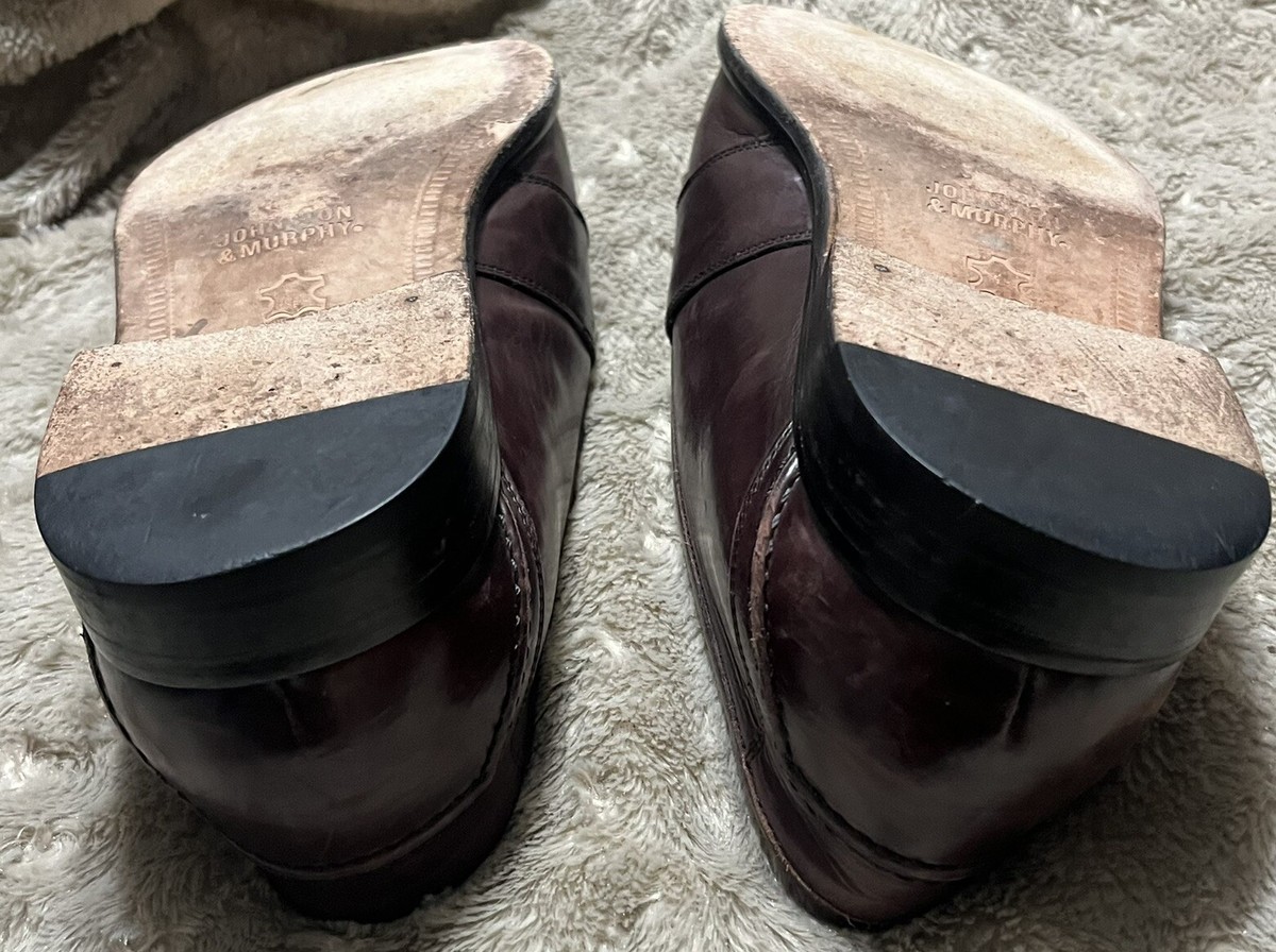 Johnston & Murphy Hayes Tassel Dress Loafers Burgundy 