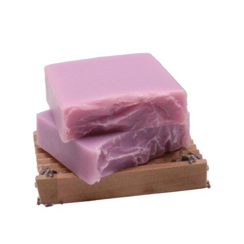 Lavender & Coconut Handmade Soap Loaf 1.3kg - Whole Large Block Slices - Picture 4 of 4