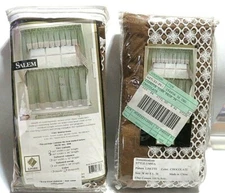 Lorraine home fashions lisette Tier Pair 36 chocolate Window Tailored swag 