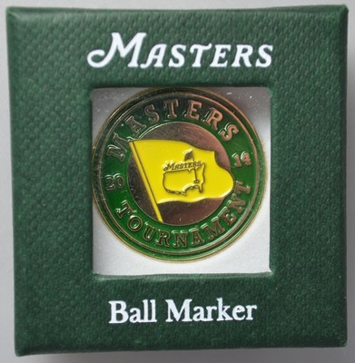 2014 Masters GOLF BALL MARK Marker from AUGUSTA (IN BOX)