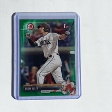 2017 Bowman 1st Bowman Green #BD-158 Drew Ellis RC #D 01/99   FIRST ONE MADE