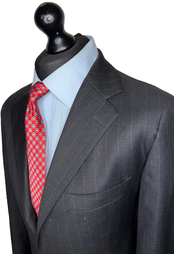 CHAQUETA/BLAZER TRAJE SARTORIAL A MEDIDA LARDINI PER ANTICA AJUSTE CLÁSICO: 42R Foto 4 de 4