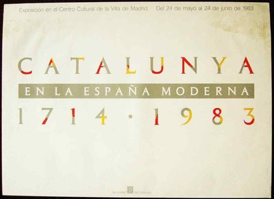 Original Poster Spain Catalonia in Modern Espana 1983