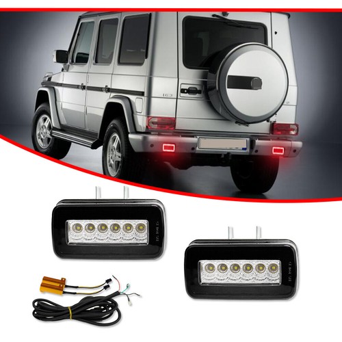 Luces antiniebla LED para parachoques trasero con lente ahumada Mercedes Clase G W463 1986-18 - Imagen 3 de 12