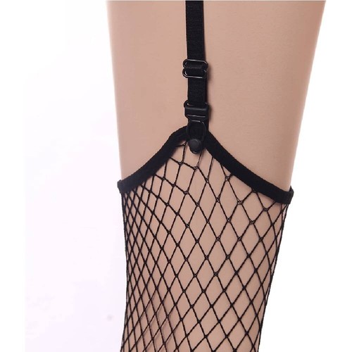 Bodystocking da donna rete aperto sexy catsuit body lingerie completo intimo - Foto 4 di 5