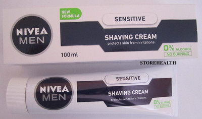 NIVEA MEN SENSITIVE RASIERCREME, normale-trockene Haut, 100 ml Metalltube