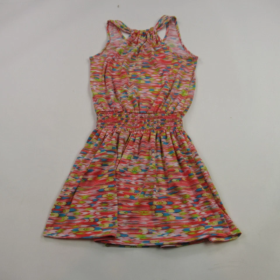 Vestido Mossimo para mujer pequeño sin mangas informal ligero campana inferior elástico Foto 4 de 4