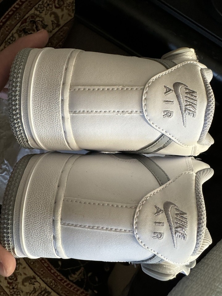 NIKE AIR FORCE 1 MID ‘07 WHITE WOLF GREY MEN’S SIZE 9 eBay