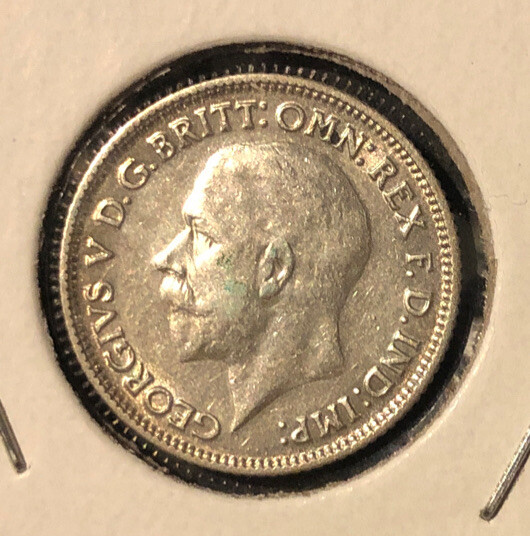 1930 Great Britain 6 Pence HIGH GRADE Silver Coin-George V