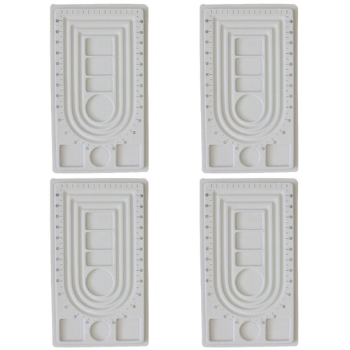 4 PCS Beading Supplies Jewelry Making Boards for Flocked Bracelet
