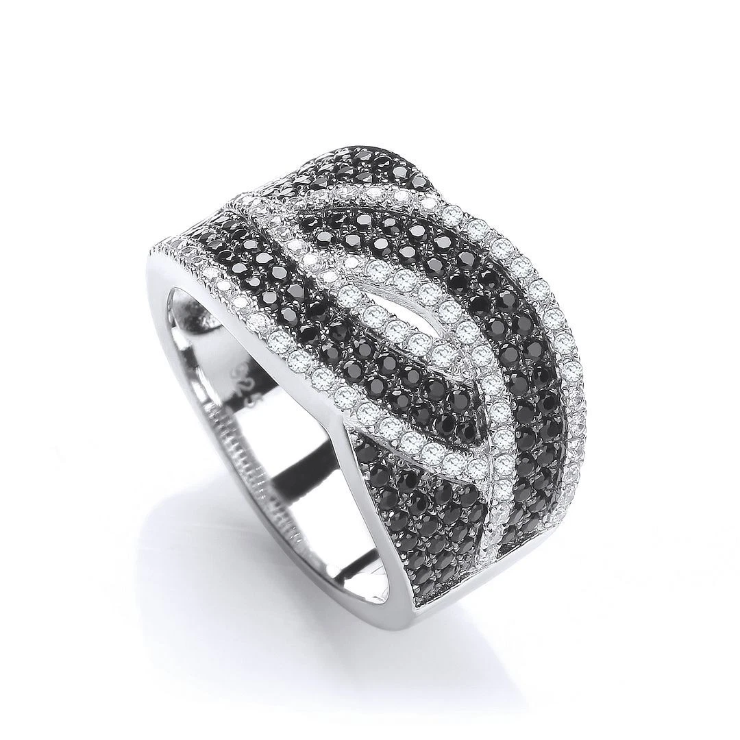 Zirconia clearance pavé black