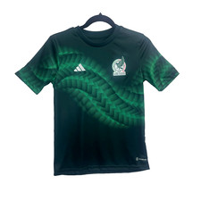 Adidas Mexico Pre Match Warm Up Boy's Jersey Green HF1369 Medium