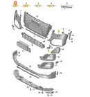 NEW GENUINE AUDI Q2 FRONT BUMPER SIDE TRIM BRACKET COVER CAP SET LEFT N/S