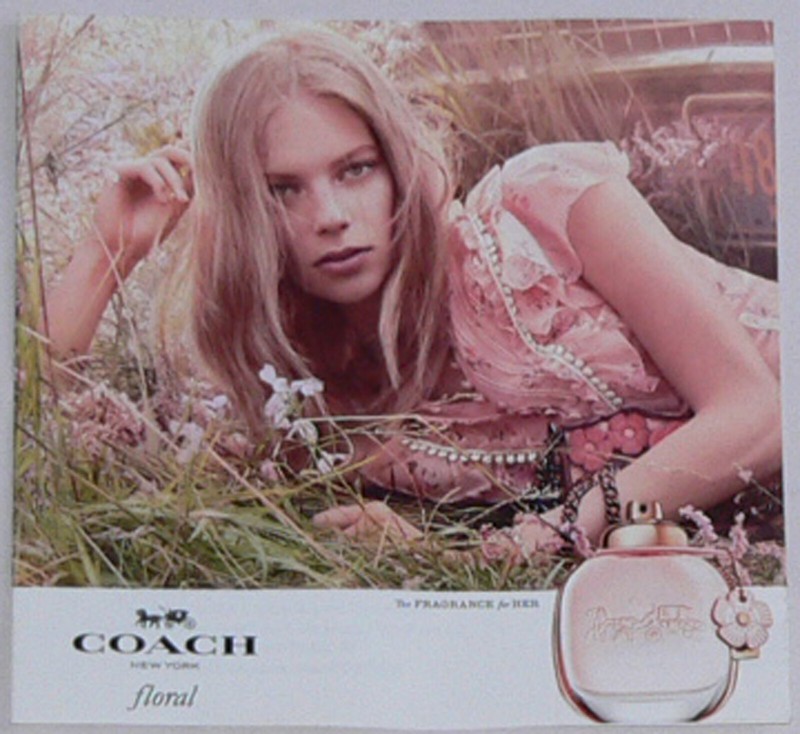 sample Coach Floral women's scent and Men's scent: Smell paper sheet from Macy's