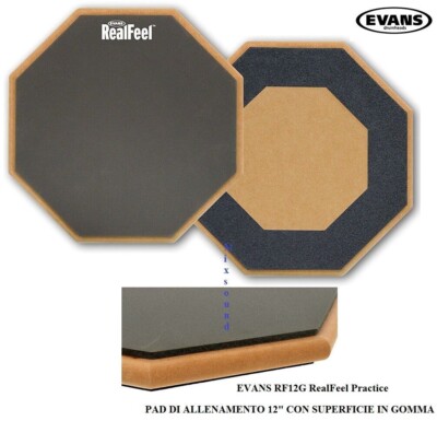 EVANS RF12G RealFeel Practice TRAININGSPAD 12'' MIT GUMMIOBERFLÄCHE