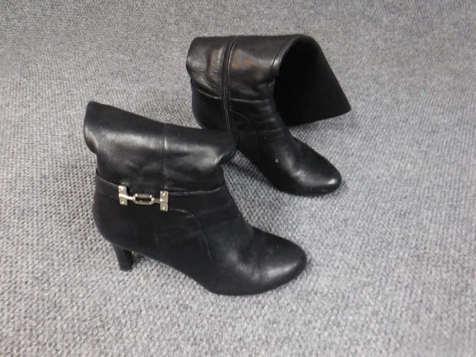 Botas Bandolino Mujer 9 Tacones Negros Cremallera Hasta la Rodilla Foto 2 de 4