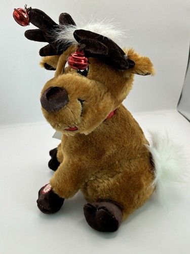 Dan Dee Christmas Reindeer Plush 10” Sings “Up On The House Top” - Picture 4 of 4