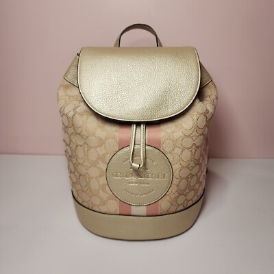 NWT Coach CF386 Dempsey Drawstring Backpack Jacquard  display picture 2