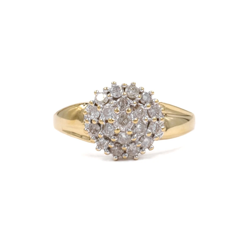 Diamant Ring in 585 Gelbgold - 14 Karat - Cocktail / Statement - Brillantring