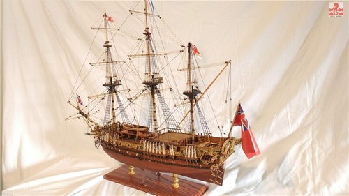 Yuan qing HMS Royal Caroline 1749 Scale 1/50 33'' Wooden Ship Model Kits scale - Picture 9 of 10
