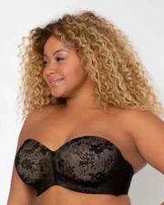 CURVY COUTURE Strapless Sensation Multi-Way Push Up Plus Size 40G, 40DDD