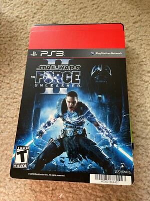 Star Wars Force Unleashed 2 PS3 Blockbuster Backer Card BACKER CARD ONLY