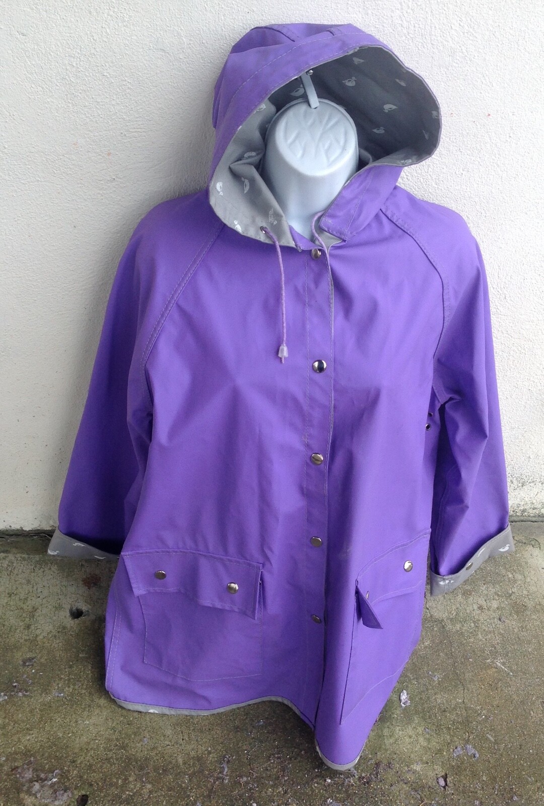 Vintage 80s Purple Gray DUCK Reversible 