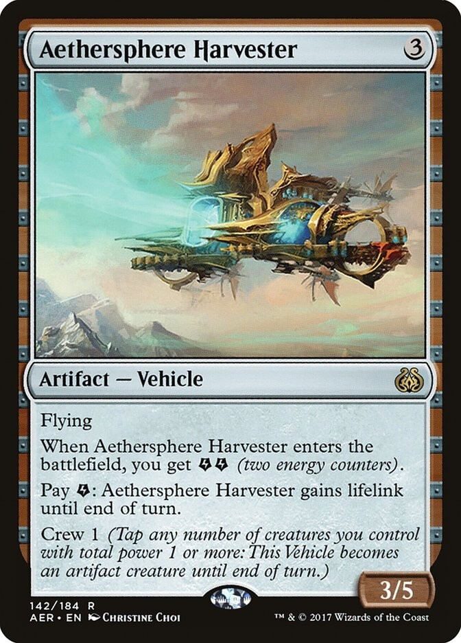Aethersphere Harvester R 142 Aether Revolt MTG