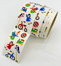 Vintage 1992Mrs. Grossman's Stickers By the Yard Partial Roll Toys, 28 Sections