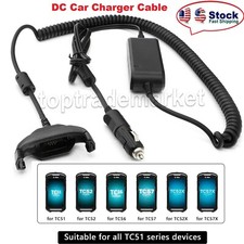 US New DC Car Vehicle Charger Cable for Zebra TC51 510K TC52 TC56 TC57 TC52X 57X