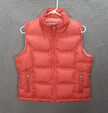 Maurices Vest Womens Large Pink Quilted Puffer Down Feathers Preppy Outdoors
