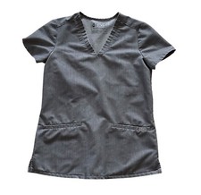 Figs Casma Technical Collection Three Pocket Graphite Scrub Top Womens XXS