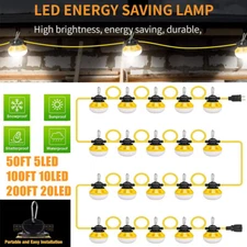 Super Bright Construction String Lights Industrial Grade LED Work Light IP65