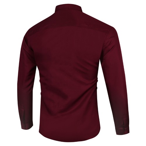 Mens Formal Shirts Long Sleeve Button Up Smart Business Collared Dress Top S-5XL - 第 12/20 張圖片