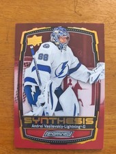 2023-23 UD Engrained - Andrei Vasilevskiy Synthesis Red - Tampa Bay Lightning