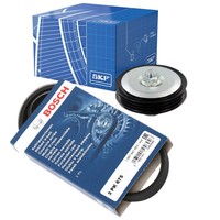 Bosch 3PK675 Keilrippenriemen + Rolle FüR Micra III Note 1.0 1.2 1.4 Nissan